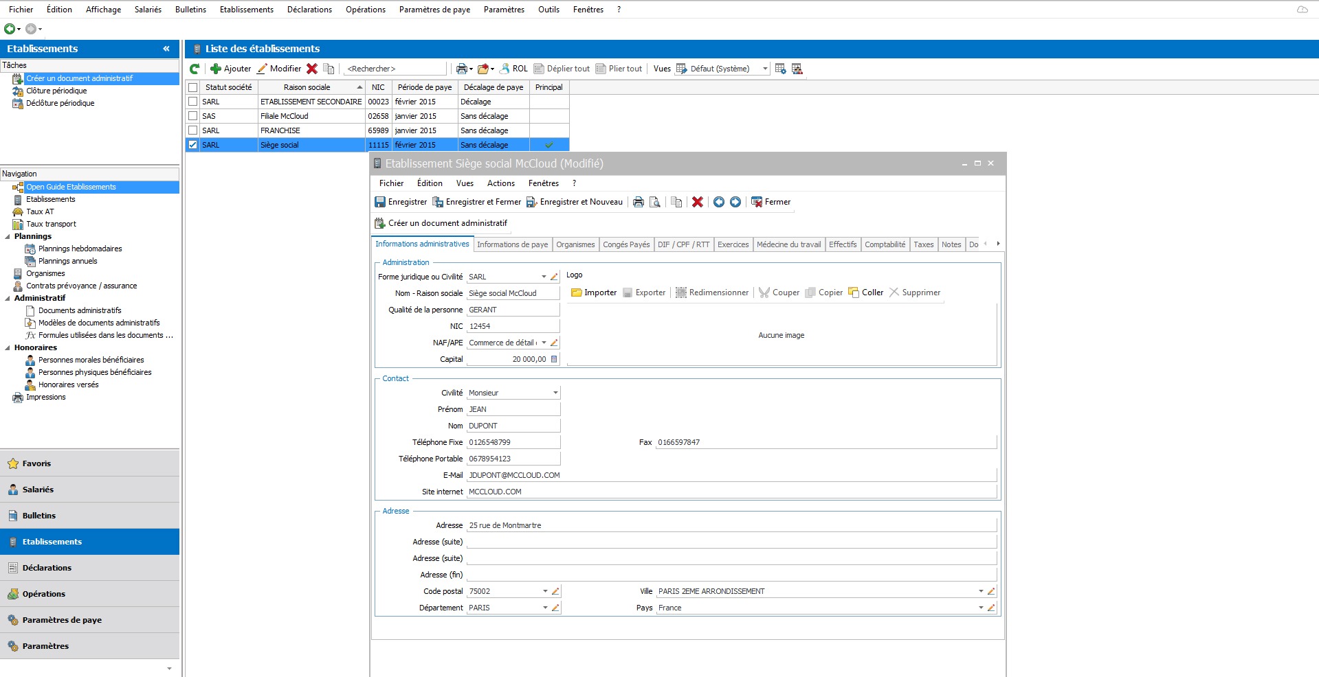 Tableau de bord EBP Solution Autonome